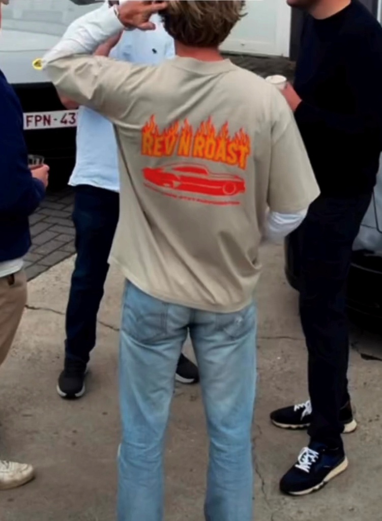 REV 'N ROAST T-Shirt – Baggy Fit, Stone